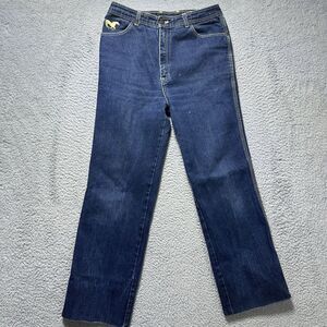 Revolver Vintage Western Thick Stick Denim Jeans‎ Ranch wear 28x27 Hemmed
